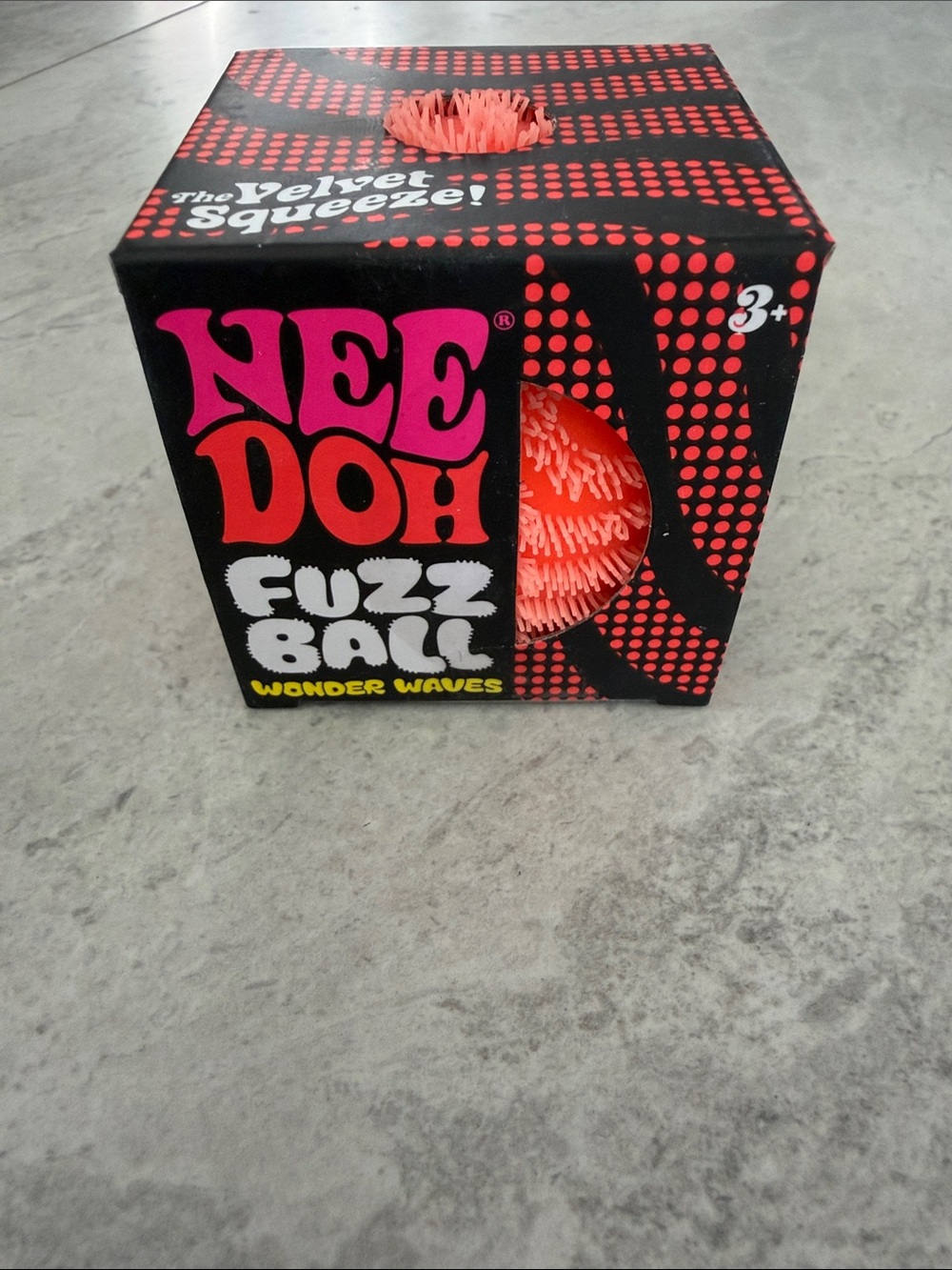 Nee Doh Fuzz Ball - Orange- sealed in box
